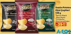 SAMBA PATATES CİPSİ ÇEŞİTLERİ 135 G
